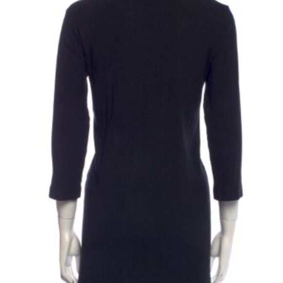 Reformation Black Ribbed Tee Shirt Mini Dress, size Small - Picture 2 of 6